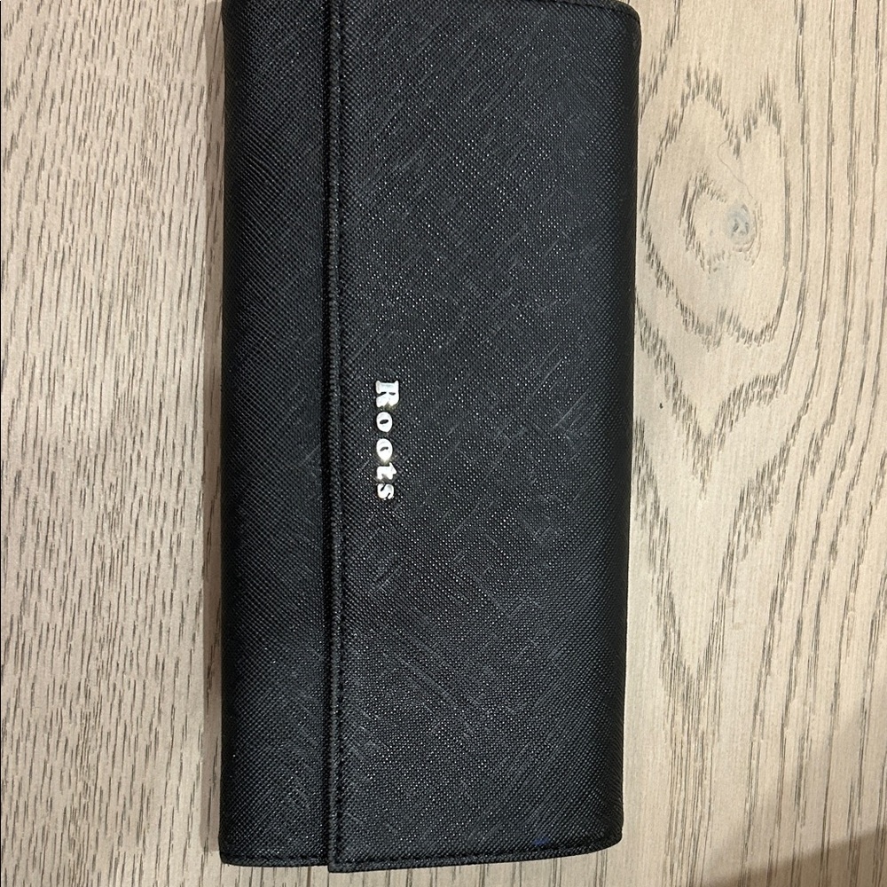 Roots Classic Black Card Holder